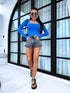 PUSH-UP tops "OPULENCE VD73" - BRIGHT BLUE